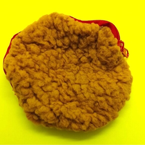 Monchhichi Round Fluffy Small Pouch - Picture 3 of 5